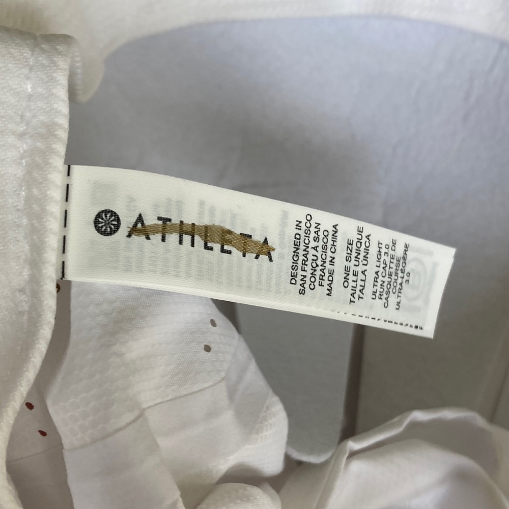 Athleta Ultra Light Run Cap 3.0 White New Clean Gorpcore - Picture 6 of 8